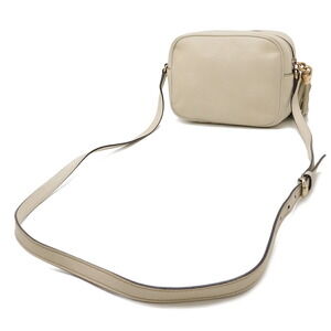 Gucci Pochette Disco Bag Shoulder White Ivory Tassel Leather Soho